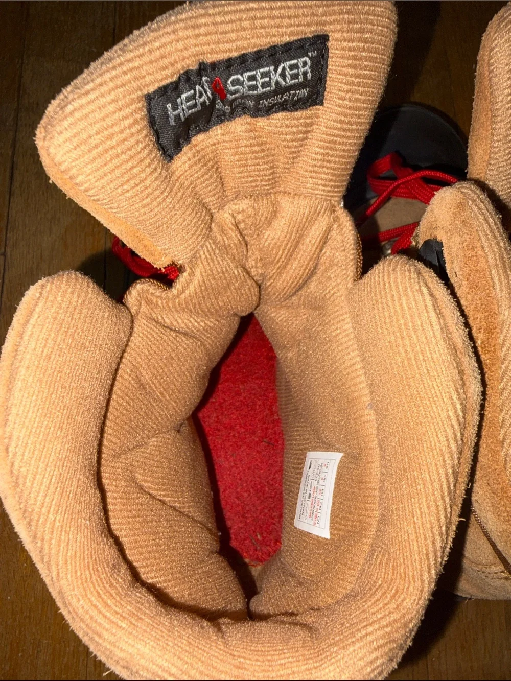 The North Face Kids Brown Suede & Red Lace Snow Boots WATERPROOF Rain